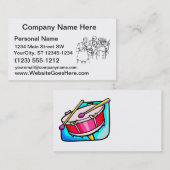 Band van de Band van de Speler van de bas Overzich Visitekaartje (Voorkant / Achterkant)