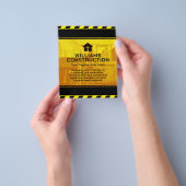 Band van de bouwplaats met logo flyer (Hand)