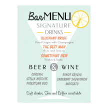 Band van de bruiloft, handtekening van de cocktail