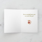 Band van de leraren appels Dank u wel Feestdagen Kaart (Binnen)