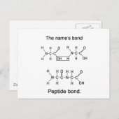 Band van de naam, peptidebinding briefkaart (Voorkant / Achterkant)