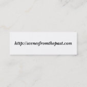 Band van Indianen Mini Visitekaartje (Achterkant)