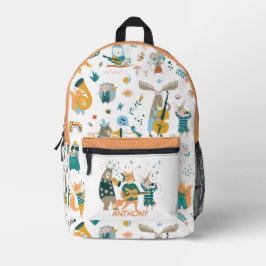 Band van kleurrijke dieren bedrukte rugzak