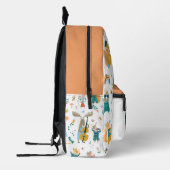 Band van kleurrijke dieren bedrukte rugzak (Links)