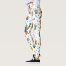 Band van kleurrijke dieren leggings