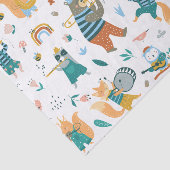 Band van kleurrijke dieren tissuepapier (Detail)