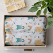 Band van kleurrijke dieren tissuepapier (Geschenk)