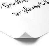 Band voor bruiloft | Calligrafie Poster (Hoek)