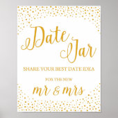 Band voor bruiloft - Datum Confetti-bruiloft Poster (Voorkant)