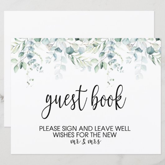 Band voor bruiloft - Eucalyptus Wedding (Voorkant / Achterkant)