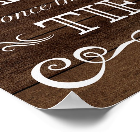 Band voor bruiloft - Kies een trouwe bruiloft voor Poster (Hoek)