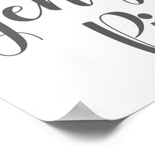 Band voor bruiloft - Onderteken onze Jenga Piece-a Poster (Hoek)