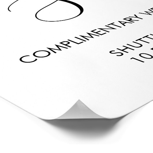 Band voor bruiloft - Sluiting van de Dienst Greene Poster (Hoek)