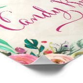 Band voor bruiloft - Snoep Buffet Poster (Hoek)