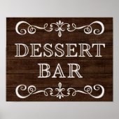 Band voor bruiloft - Twitter-bord voor dessert Poster (Voorkant)