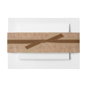 Band voor buidoek uitnodigingen wikkel (Voorkant Voorbeeld)