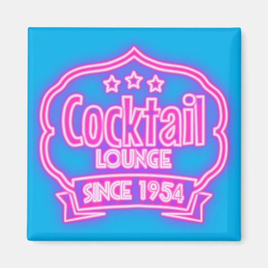 Band voor cokesstaart met  neonboog magneet (Voorkant)