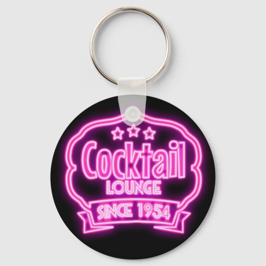 Band voor cokesstaart met neonboog sleutelhanger (Voorkant)