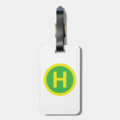 Band voor helipad bagagelabel (Achterkant verticaal)