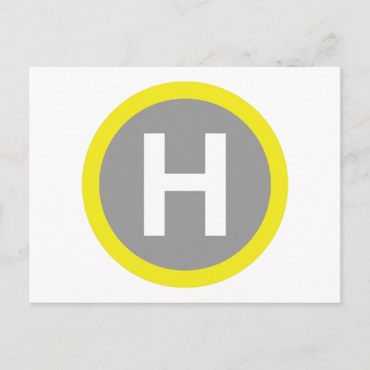 Band voor helipad briefkaart (Voorkant)
