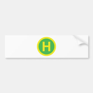 Band voor helipad bumpersticker