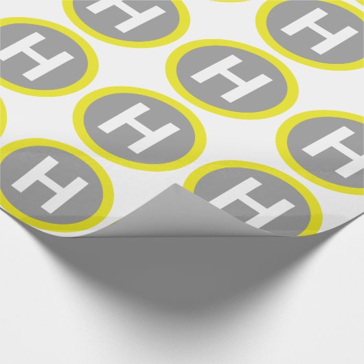 Band voor helipad cadeaupapier (Hoek)