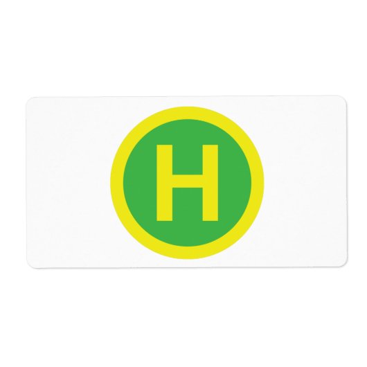 Band voor helipad etiket (Voorkant)