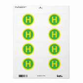 Band voor helipad etiket (Full Sheet)