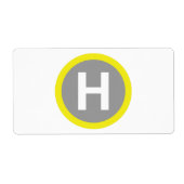 Band voor helipad etiket (Voorkant)