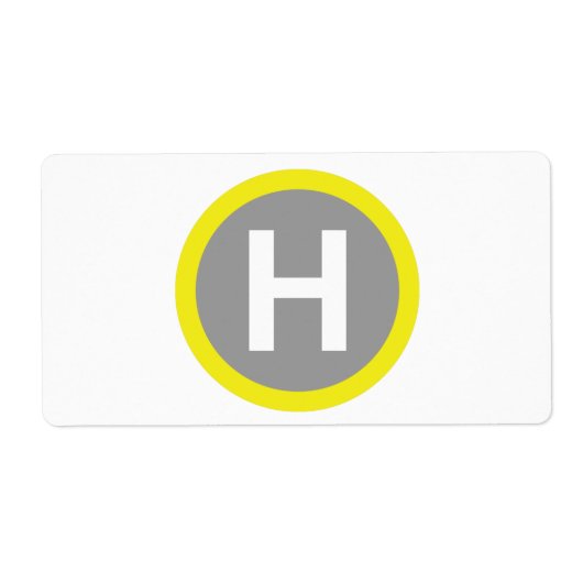 Band voor helipad etiket (Voorkant)