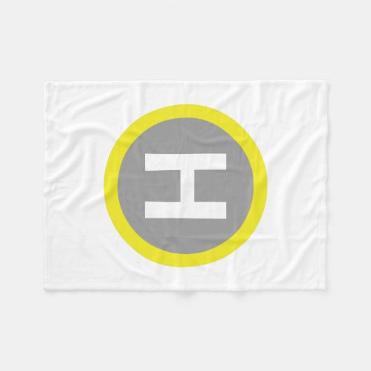 Band voor helipad fleece deken (Voorkant (Horizontaal))
