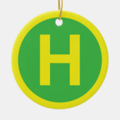 Band voor helipad keramisch ornament (Voorkant)
