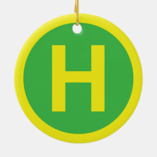 Band voor helipad keramisch ornament