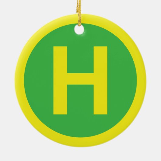Band voor helipad keramisch ornament (Achterkant)