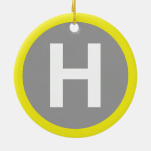 Band voor helipad keramisch ornament