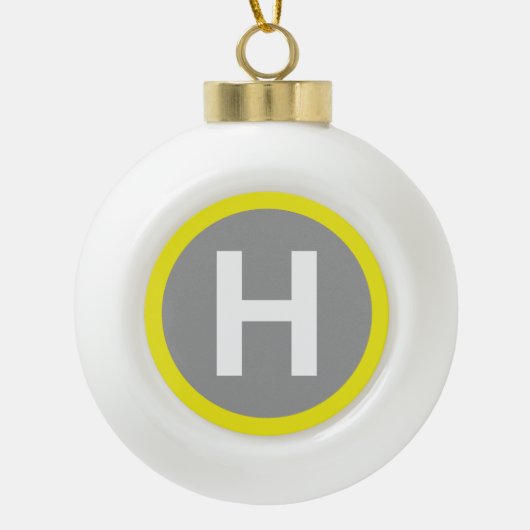 Band voor helipad keramische bal ornament (Voorkant)