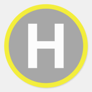 Band voor helipad ronde sticker