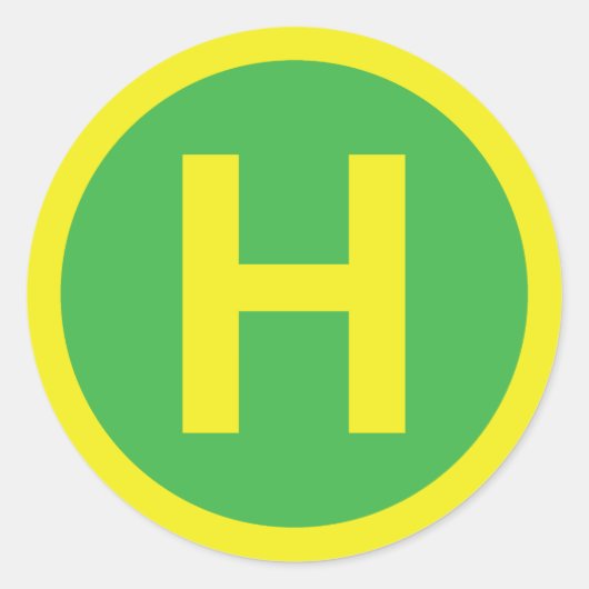 Band voor helipad ronde sticker (Voorkant)