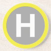 Band voor helipad zandsteen onderzetter (Voorkant)