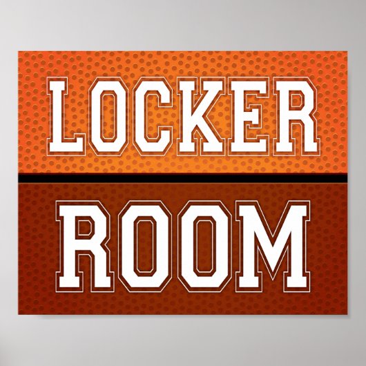 Band voor LOCKER ROOM BEVESTIGING Basketball Poster (Voorkant)