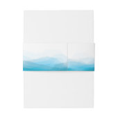 Band voor Ocean Waves Suite van het Weddenschap Uitnodigingen Wikkel (Achterkant Voorbeeld)