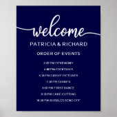 Band voor weddenschappen | Navy Blue Poster (Voorkant)