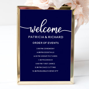 Band voor weddenschappen   Navy Blue Poster