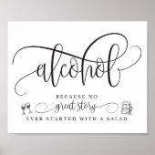 Band voor weddenschappen op alcohol poster (Voorkant)