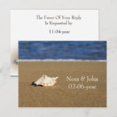 Band Weddenrsvp-kaart Uitnodiging Briefkaart (Voorkant / Achterkant)