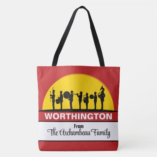 BAND - Zie terug. GROTE CANVAS TAS (Voorkant)