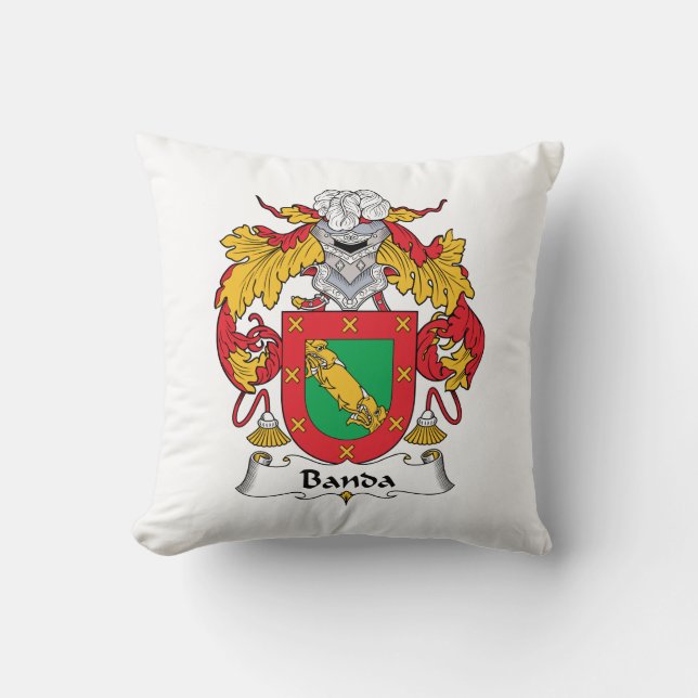 Banda Family Crest Kussen (Voorkant)