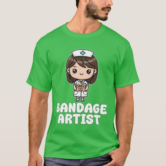 BANDAGE ARTIST NURSE GIFT T-SHIRT (Voorkant)