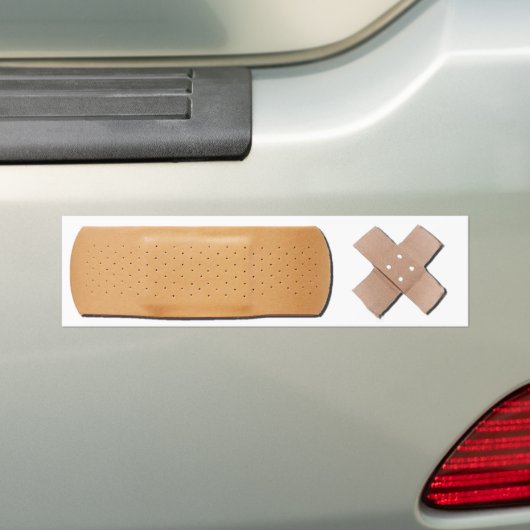 Bandage Bumpersticker (Op auto)