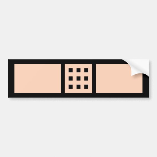 Bandage-bumpersticker met 8 bits! bumpersticker (Voorkant)
